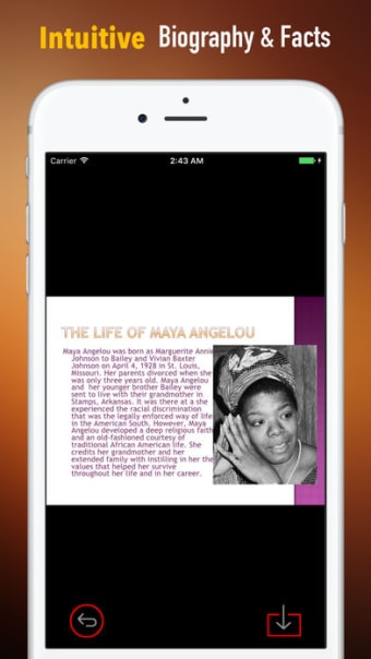 Biography and Quotes for Maya Angelou:Speech