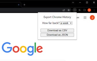 Export Chrome History