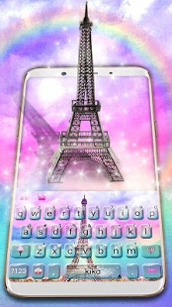 Dreamy Eiffel Tower Keyboard Theme