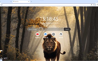 Lion's Majesty New Tab