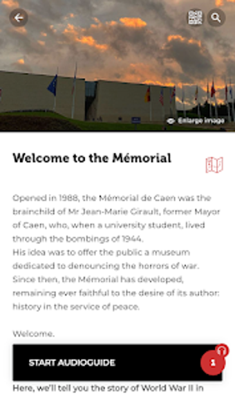 Caen Memorial audioguide