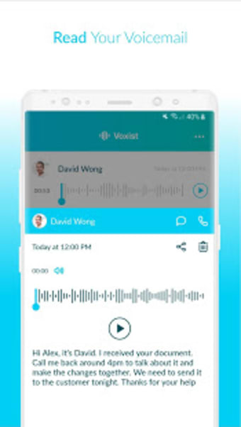Voxist: Visual voicemail you can read