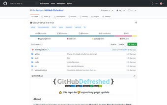 GitHub Defreshed