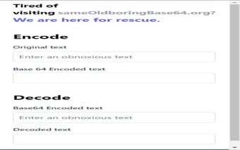 Base 64 encode-decode extension