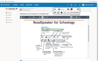 ReadSpeaker® for Schoology