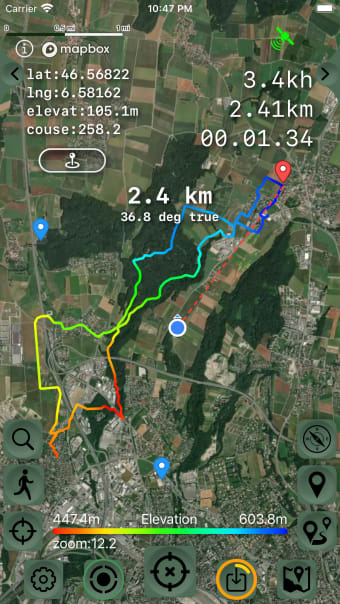 GPS Tracker GPX Viewer 2D