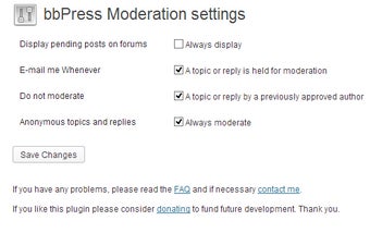 bbPress Moderation