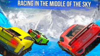 Frozen Water Slide Car Race