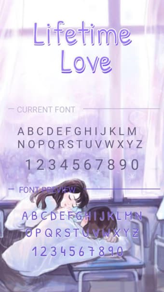 Lifetime Love Font for FlipFont , Cool Fonts Text