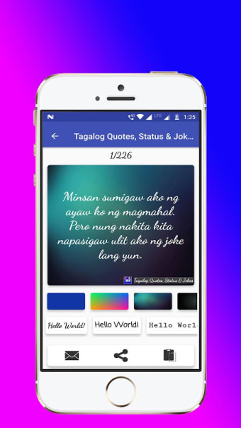 Tagalog, Hugot, Pinoy & Bisaya Love Quotes Editor
