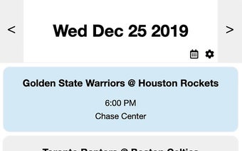 NBA Game Info