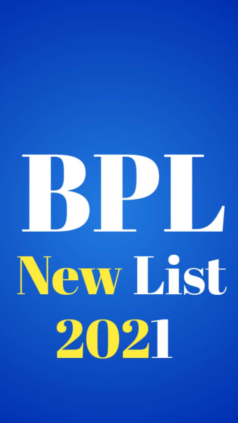 BPL List 2022 :All Ration Card