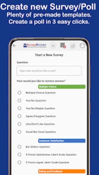 SurveyMonster: Create Polls