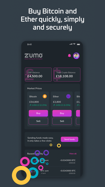 Zumo: Buy Bitcoin and Ether