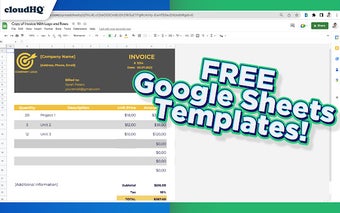 Google Sheets Templates by cloudHQ