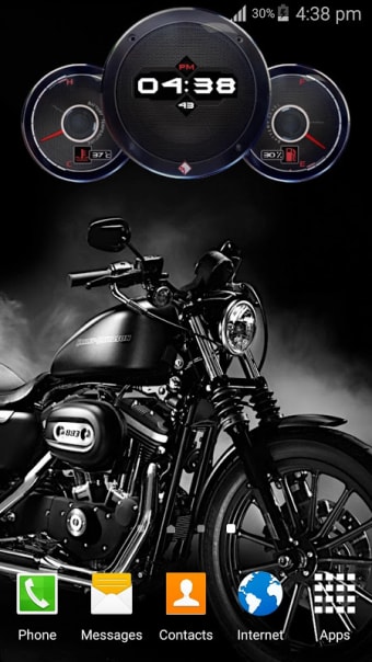 Superbike Clock Wallpaper HD