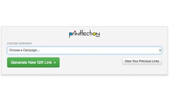 Printfection Giveaway Link Generator