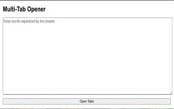 Multi-Tab Opener