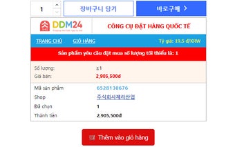 Đặt Hàng xuyên biên giới - DDM24