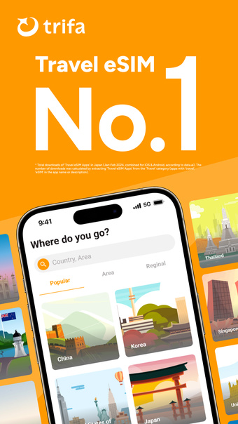 trifa - Travel eSIM Store App