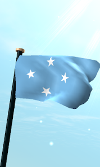 Micronesia Flag 3D Free