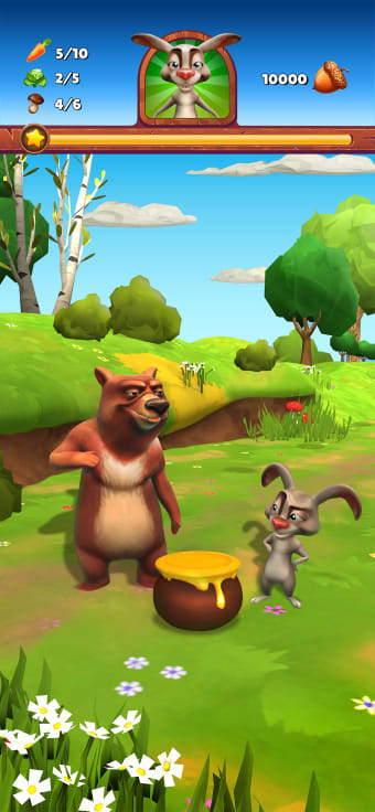 Animals Happy Run 3D Kids Game