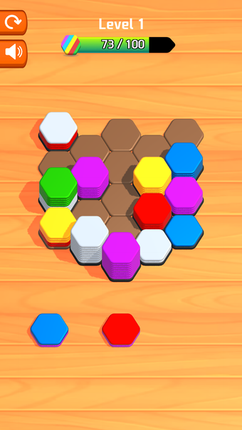 Wood Hexa Puzzle - Color Blast