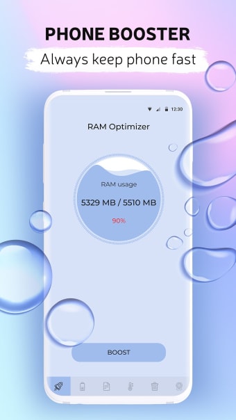Clean phone booster optimiz