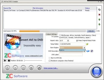 ZC AVI to DVD Creator