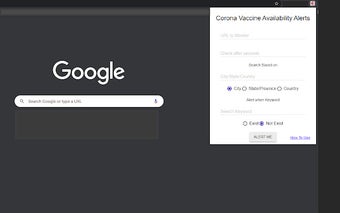 Corona Vaccine Availability Alerts