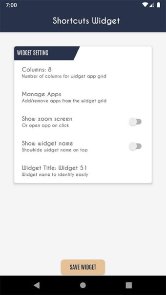Folder Widget Free - App Shortcuts widget Free