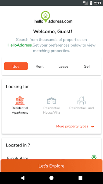 Hello Address - Kerala real estate listings