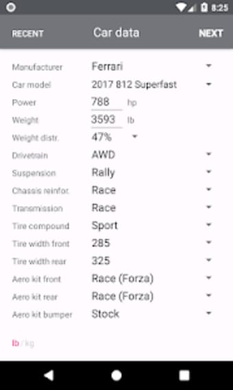 QuickTune H4 - Forza Horizon 4 Tuning Calculator