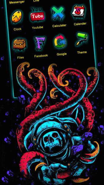 Graffiti Octopus Themes Live Wallpaper