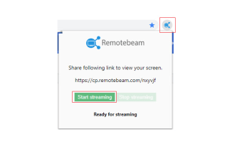Remotebeam Screen sharing