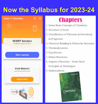 Class 11 Chemistry for 2023-24