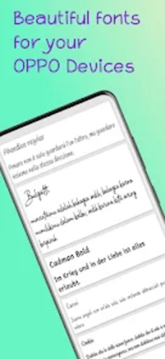 Fonts for OPPO- Stylish