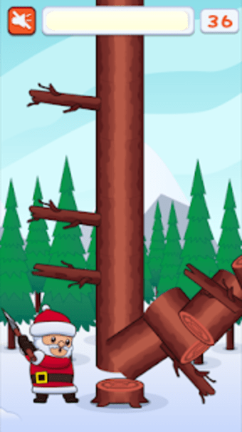 Lumberjack Santa Claus - Christmas Timberman Game
