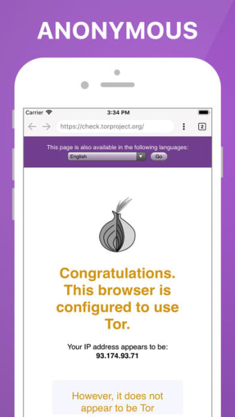 TOR Browser - OrNET Onion Web