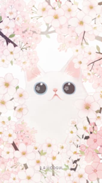 카카오톡 테마 - 보들캣 벚꽃구경