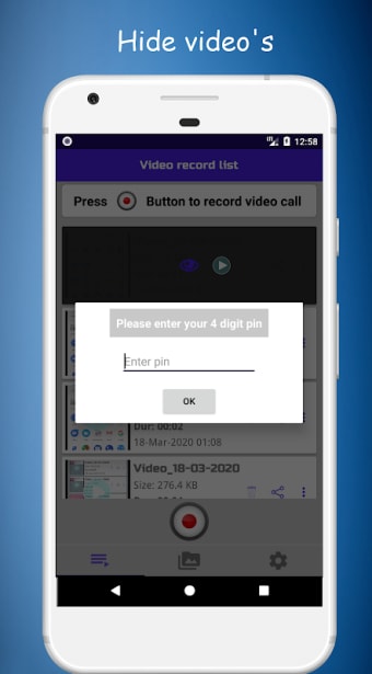 Video call recorder for whatsapp