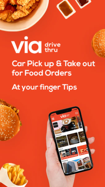 Via Drive-Thru Food Car Pickup