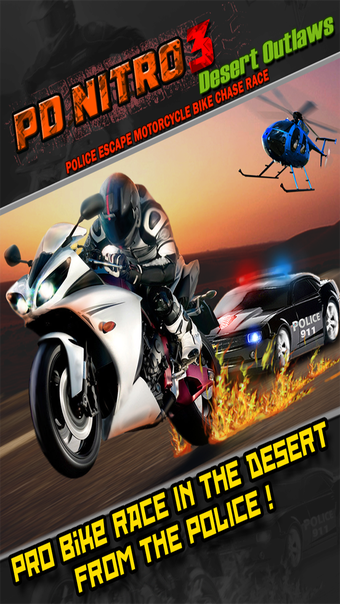 A Desert Outlaw Bike Race Police Chase : PD Nitro 3 Free HD