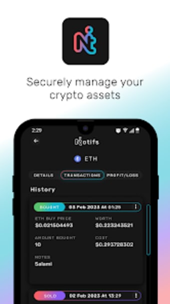 Notifs - Crypto Tracker