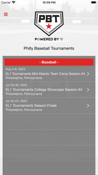 Philly Baseball Tournaments