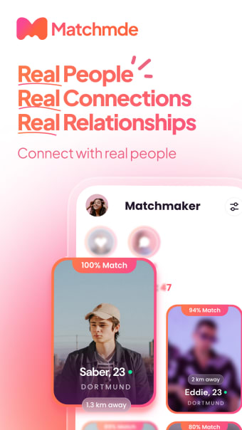 MatchMde AI Dating Real People