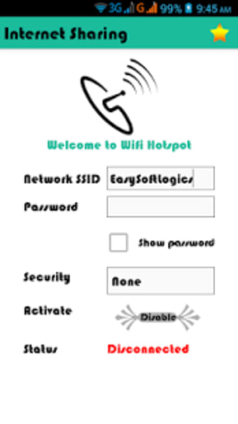 Internet Sharing Wifi Hotspot