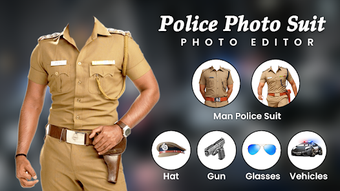 Men Police Suit Photo Editor