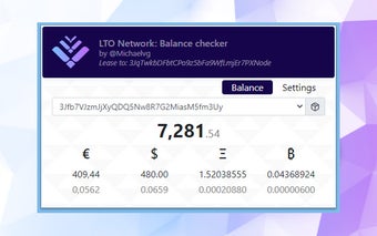 LTO Network Balance Checker