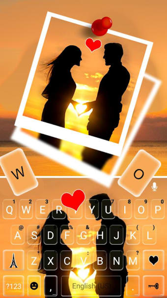 Sunset Lovers Keyboard Theme